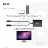CLUB3D Mini DisplayPort į Dual Link DVI, HDCP OFF versija, skirta Apple Cinema Display – aktyvus adapteris