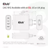 CLUB3D kelioninis įkroviklis 100 W GaN technologija, keturi prievadai USB Type-A (2 vnt.) ir -C (2 vnt.), Power Delivery (PD) 3.0 palaikymas