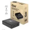 CLUB3D kelioninis įkroviklis 132W su GaN technologija, keturi prievadai USB Type-A ir -C, palaiko Power Delivery (PD) 3.0