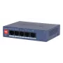 Dahua Technology CS4005-4ET1GT-36 tinklo komutatorius Valdomas L2 Gigabit Ethernet (10/100/1000) Power over Ethernet (PoE) Mėlynas