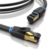 Vention Cat.8 SFTP komutacinis kabelis 0,5 m juodas RJ-45 auksuotas