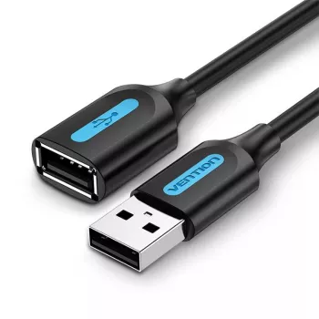 Vention USB 2.0 A kištuko į A lizdą ilginimo laidas 2 m juodas PVC