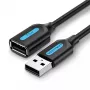 Vention USB 2.0 A kištuko į A lizdą ilginimo laidas 2 m juodas PVC