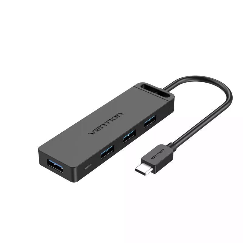 Vention TGKBB USB šakotuvas 3.2 Gen 1 Type-C 5000 Mbit/s juodas