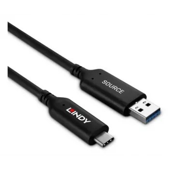 Lindy 25 m USB 3.2 Gen 1 Type A to C šviesolaidinio pluošto hibridinis kabelis