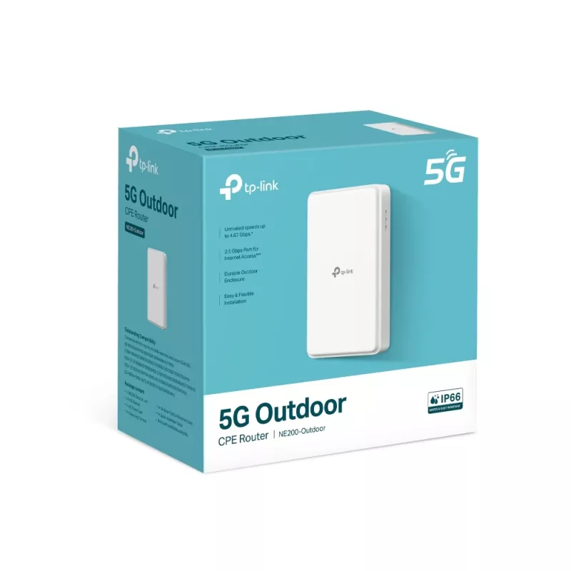TP-Link 5G lauko maršrutizatorius su integruotu 5G modemu 5G belaidis maršrutizatorius 2,5 Gigabit Ethernet baltas