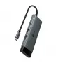 USB Type-C šakotuvas TP-Link UH7021C — HDMI, USB 3.2 Gen1, USB 2.0, SD/microSD, 5000 Mbit/s, aliuminis juodas