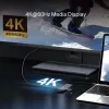 USB Type-C šakotuvas TP-Link UH7021C — HDMI, USB 3.2 Gen1, USB 2.0, SD/microSD, 5000 Mbit/s, aliuminis juodas