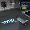 USB Type-C šakotuvas TP-Link UH7021C — HDMI, USB 3.2 Gen1, USB 2.0, SD/microSD, 5000 Mbit/s, aliuminis juodas