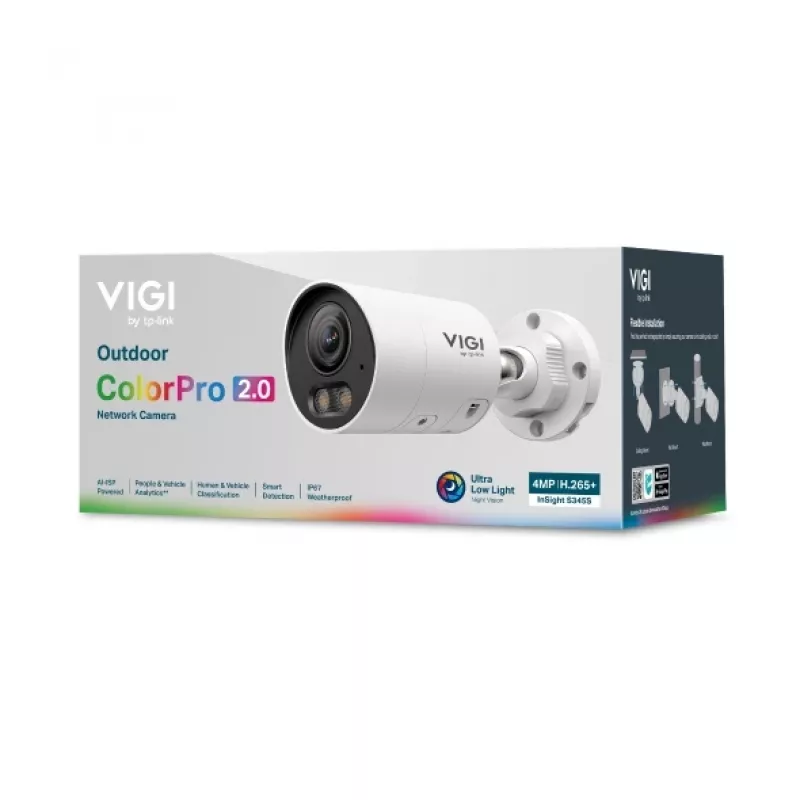 TP-Link InSight S345S Bullet IP apsaugos kamera Lauko 2688 x 1520 pikselių Lubos/Siena/Stulpas