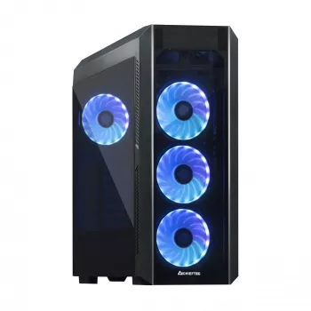 PC korpusas CHIEFTEC Scorpion 3 GL-03B-OP — Tower ATX/Micro-ATX/Mini-ITX, grūdintas stiklas, 3×120 mm priekiniai ventiliatoriai