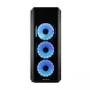 PC korpusas CHIEFTEC Scorpion 3 GL-03B-OP — Tower ATX/Micro-ATX/Mini-ITX, grūdintas stiklas, 3×120 mm priekiniai ventiliatoriai