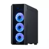 PC korpusas CHIEFTEC Scorpion 3 GL-03B-OP — Tower ATX/Micro-ATX/Mini-ITX, grūdintas stiklas, 3×120 mm priekiniai ventiliatoriai