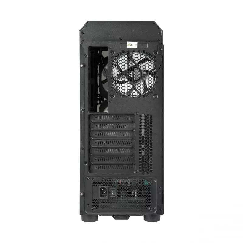 PC korpusas CHIEFTEC Scorpion 3 GL-03B-OP — Tower ATX/Micro-ATX/Mini-ITX, grūdintas stiklas, 3×120 mm priekiniai ventiliatoriai
