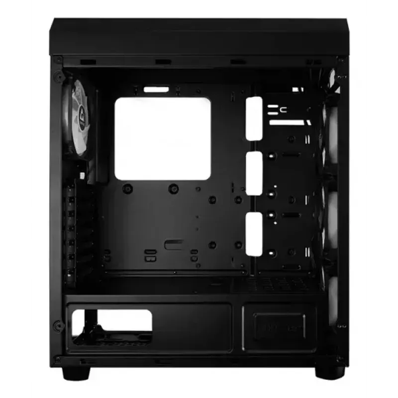 PC Midi Tower korpusas CHIEFTEC SCORPION 3 GL-03B-UC-OP — juodas, grūdintas stiklas, ATX/Micro-ATX, 3x120mm priekiniai + 1x120mm galinis ventiliatoriai