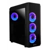 PC Midi Tower korpusas CHIEFTEC SCORPION 3 GL-03B-UC-OP — juodas, grūdintas stiklas, ATX/Micro-ATX, 3x120mm priekiniai + 1x120mm galinis ventiliatoriai