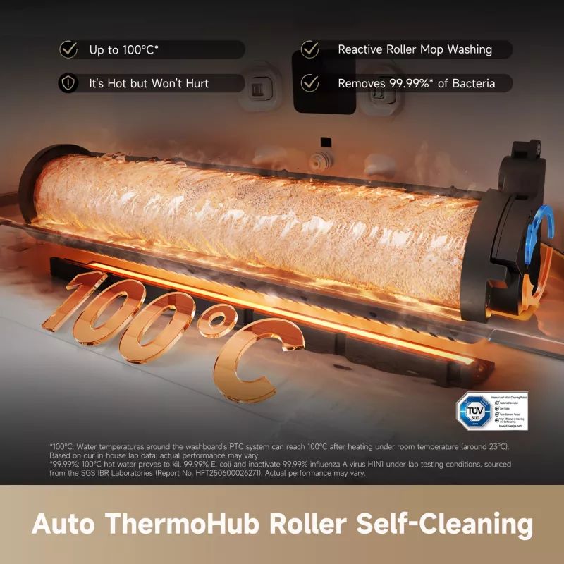 Robot dulkių siurblys Dreame Aqua10 Ultra Roller Complete white