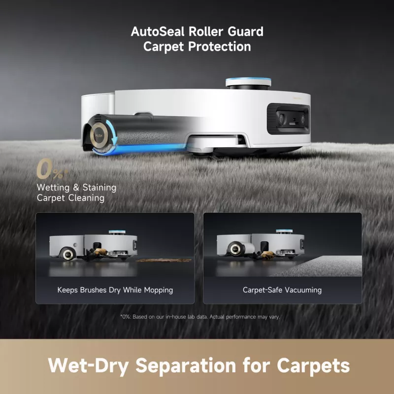 Robot dulkių siurblys Dreame Aqua10 Ultra Roller Complete white