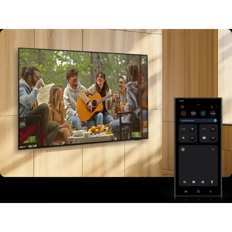 Televizorius Samsung 65 colių Neo QLED QN85F 4K UHD — 65 coliai (163 cm), Neo QLED, 3840×2160, Tizen, sidabrinis