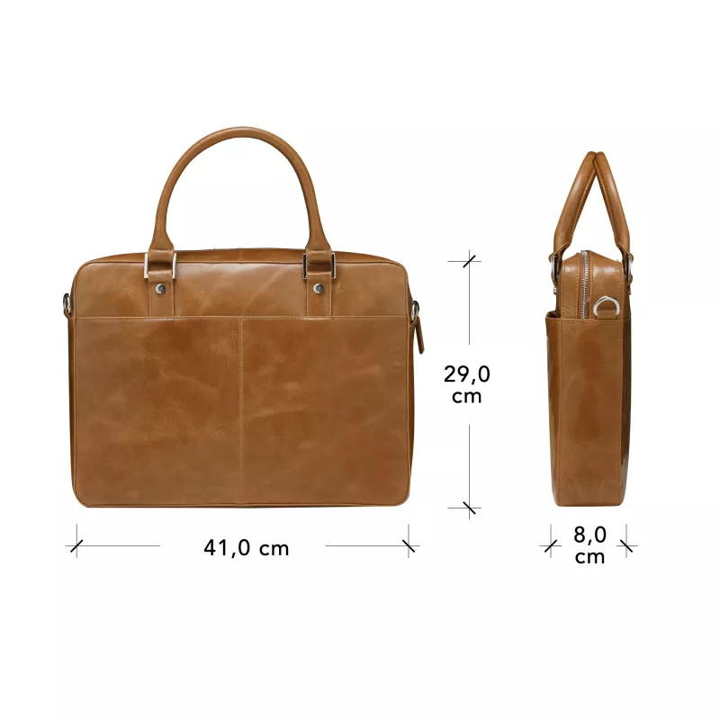 dbramante1928 Rosenborg - 16 col. - Tan N.E., portfelis, 40,6 cm (16 col.), Petnešėlė, 1,17 kg