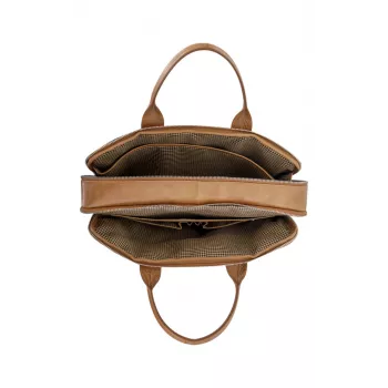 dbramante1928 Kronborg - 16 colių - Tan N.E., portfelis, 40,6 cm (16 colių), nešiojimo rankena, peties dirželis, 1,25 kg