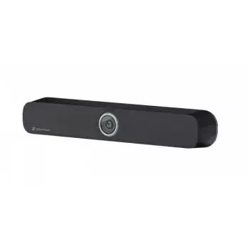 Microphone Sennheiser TEAMCONNECT BAR S VIDEO BAR — integruoti garsiakalbiai, triukšmo slopinimas, USB/prijunk ir naudok