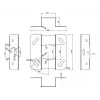 Lubinis laikiklis Multibrackets M Universal Projector 200 su tiksliu reguliavimu