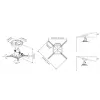 Lubinis laikiklis Multibrackets M Universal Projector 200 su tiksliu reguliavimu