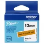 Etikečių gamybos juosta Brother BTAG-T31 Juoda ant oranžinės 1.2 cm 4 m