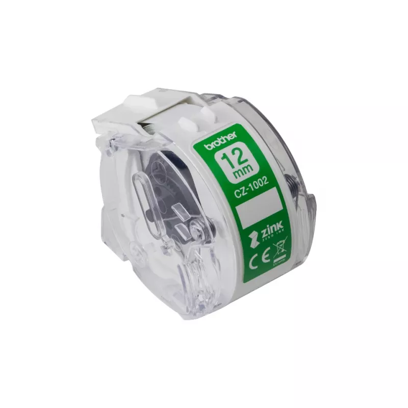 Nepertraukiama etiketė Brother CZ-1002 1,2 cm x 5 m Rašalinė