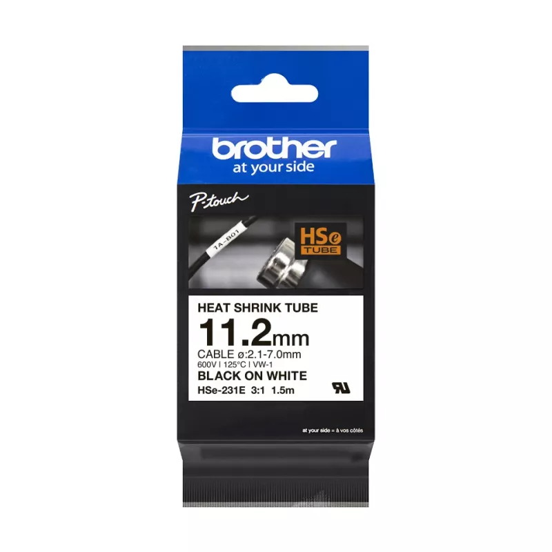 Spausdintuvo juostelė Brother HSE-231E juoda