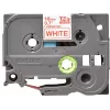 Laminuota juosta Brother TZe242 18mm raudona ant balto