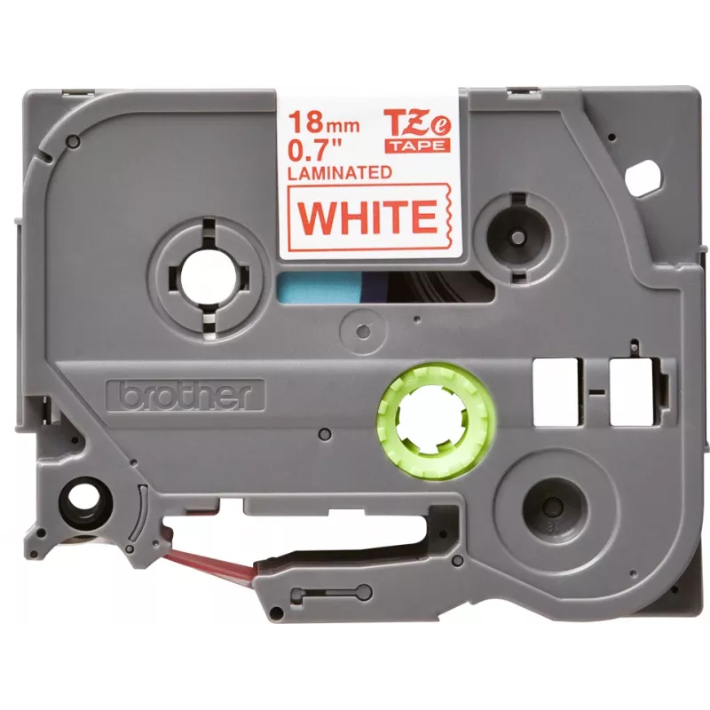 Laminuota juosta Brother TZe242 18mm raudona ant balto