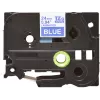 Laminuota juosta Brother TZe555 24 mm, balta ant mėlyno