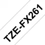 Brother TZE-FX261 etikečių gamybos juosta Juoda ant baltos