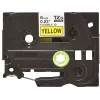 Brother TZE-FX611 etikečių gamybos juostelė, juoda ant geltono