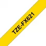 Brother TZE-FX621 juostelė etiketėms kurti Juoda ant geltonos