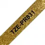 Brother TZE-PR831 etikečių gamybos juosta juoda ant aukso