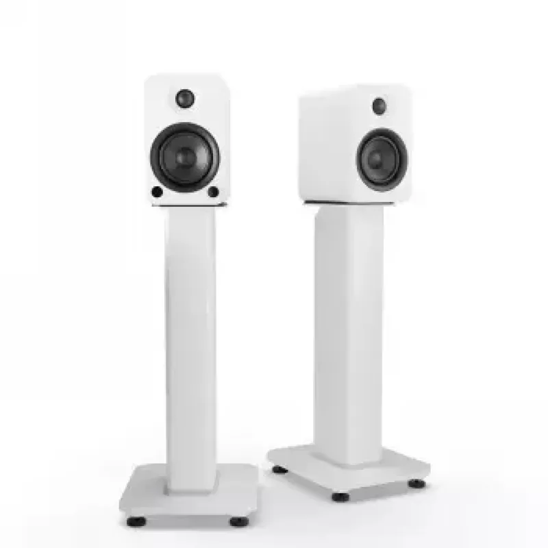 Garsiakalbių stovai KANTO AUDIO SX22W 22 colių aukščio su užpildomomis izoliacinėmis kojelėmis, balti