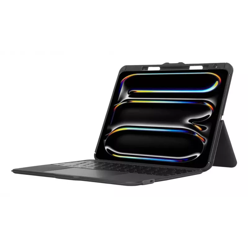 Klaviatūros dėklas TARGUS VersaVu THZ989NO, skirtas iPad Pro 13 colių — Bluetooth, pasukama nuimama klaviatūra, apsauginis aplankas