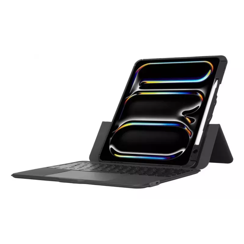 Klaviatūros dėklas TARGUS VersaVu THZ989NO, skirtas iPad Pro 13 colių — Bluetooth, pasukama nuimama klaviatūra, apsauginis aplankas