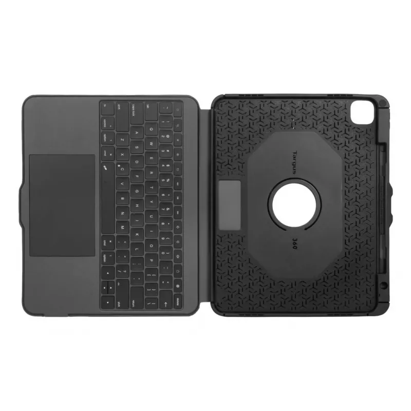 Klaviatūros dėklas TARGUS VersaVu THZ989NO, skirtas iPad Pro 13 colių — Bluetooth, pasukama nuimama klaviatūra, apsauginis aplankas