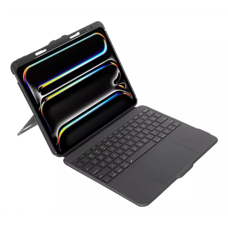 Klaviatūros dėklas TARGUS VersaVu THZ989NO, skirtas iPad Pro 13 colių — Bluetooth, pasukama nuimama klaviatūra, apsauginis aplankas