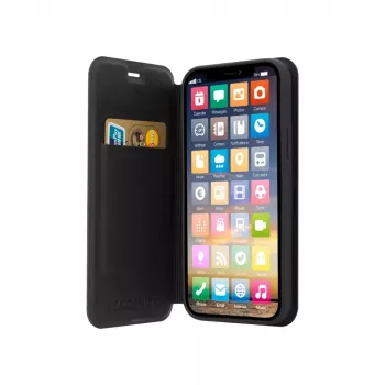 Dėklas piniginė Screenor 30149SC, skirtas iPhone 16, juodas, 15,5 cm