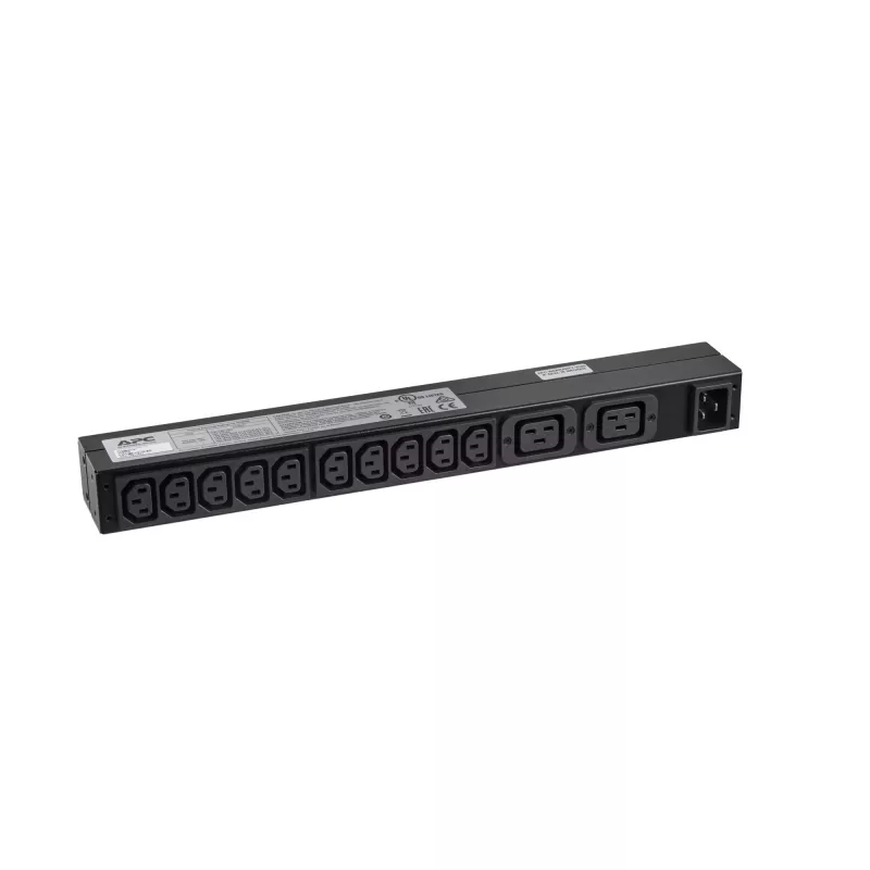 APC RACK PDU BASIC 1 U 16A 230V energijos skirstymo įrenginys (PDU) 12 kintamosios srovės lizdų 0U/1U juodas