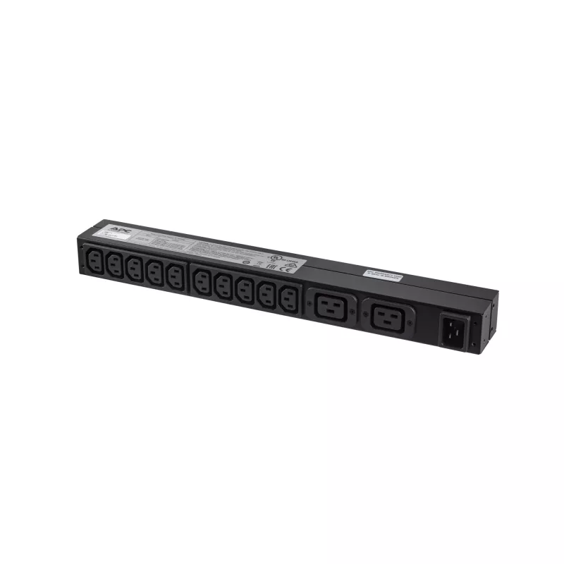 APC RACK PDU BASIC 1 U 16A 230V energijos skirstymo įrenginys (PDU) 12 kintamosios srovės lizdų 0U/1U juodas