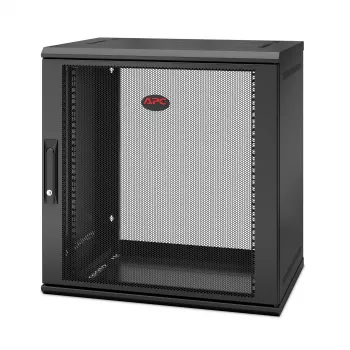 APC NetShelter WX AR112SH4 – 12U, 19 colių pataisų spinta, tvirtinama prie sienos, iš anksto surinkta, 400 mm gylio
