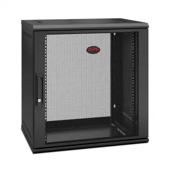 APC NetShelter WX AR112SH4 – 12U, 19 colių pataisų spinta, tvirtinama prie sienos, iš anksto surinkta, 400 mm gylio