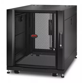 APC NetShelter SX, serverių spintos korpusas, 12U, juodas, 658A x 600P x 900G mm