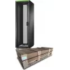 APC Easy Rack, 42U, juoda, su stogu, ratukais, kojelėmis, 4 laikikliais ir šoninėmis plokštėmis, be dugno, 1991A x 600P x 1000G mm